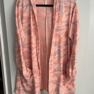 LLR Pink Camo Women's Cardigan